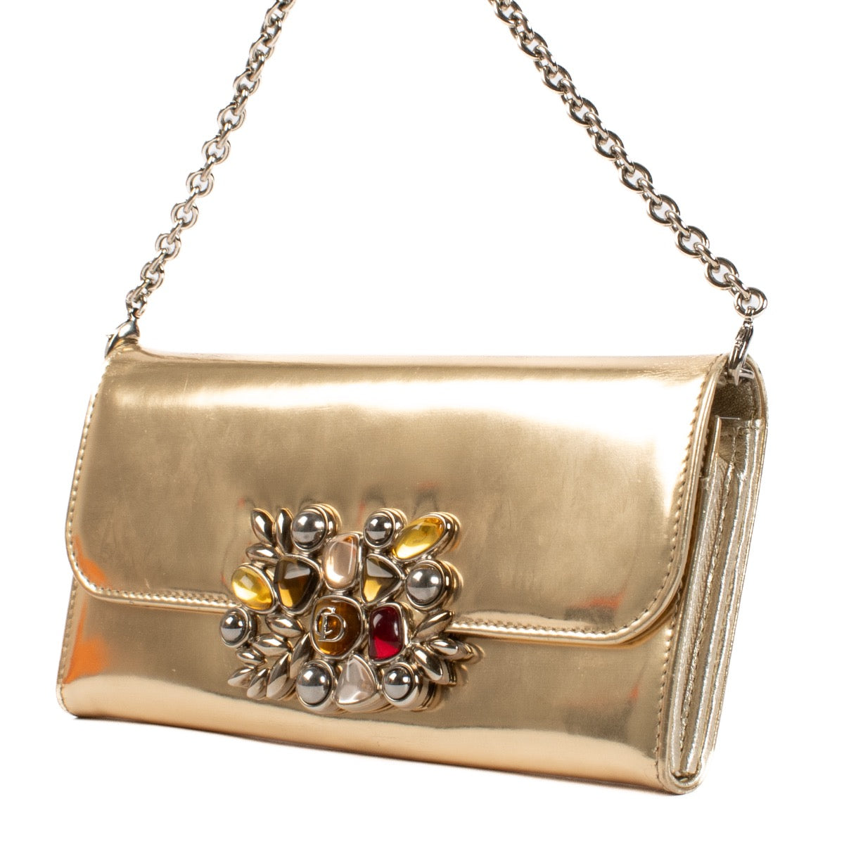 shop 100% authentic second hand Christian Dior Gold Clutch on Labellov.com