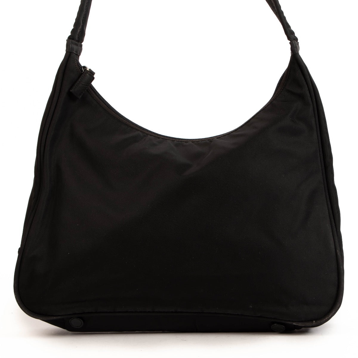 Shop safe online at Labellov in Antwerp, Brussels and Knokke this 100% authentic second hand Prada Black Nylon Shoulder Bag