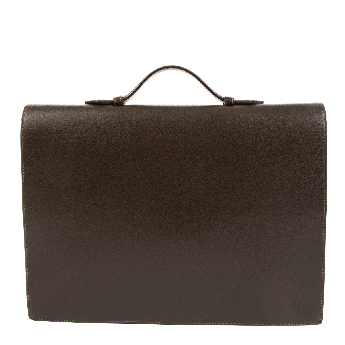 Delvaux Bruin Leren Aktetas