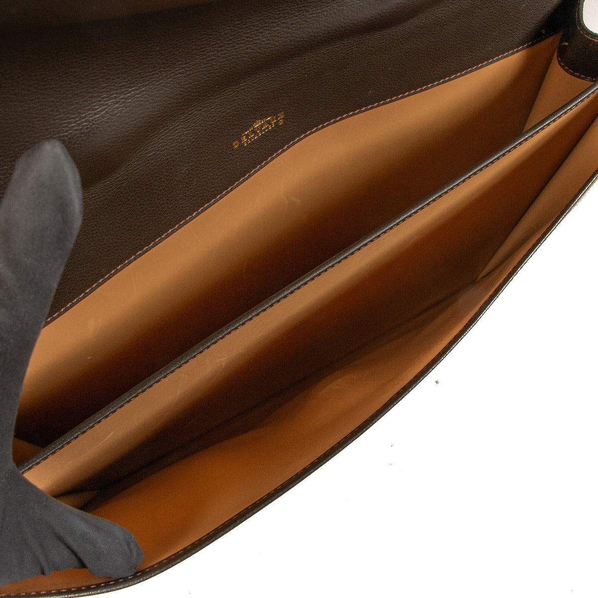 Delvaux Bruin Leren Aktetas