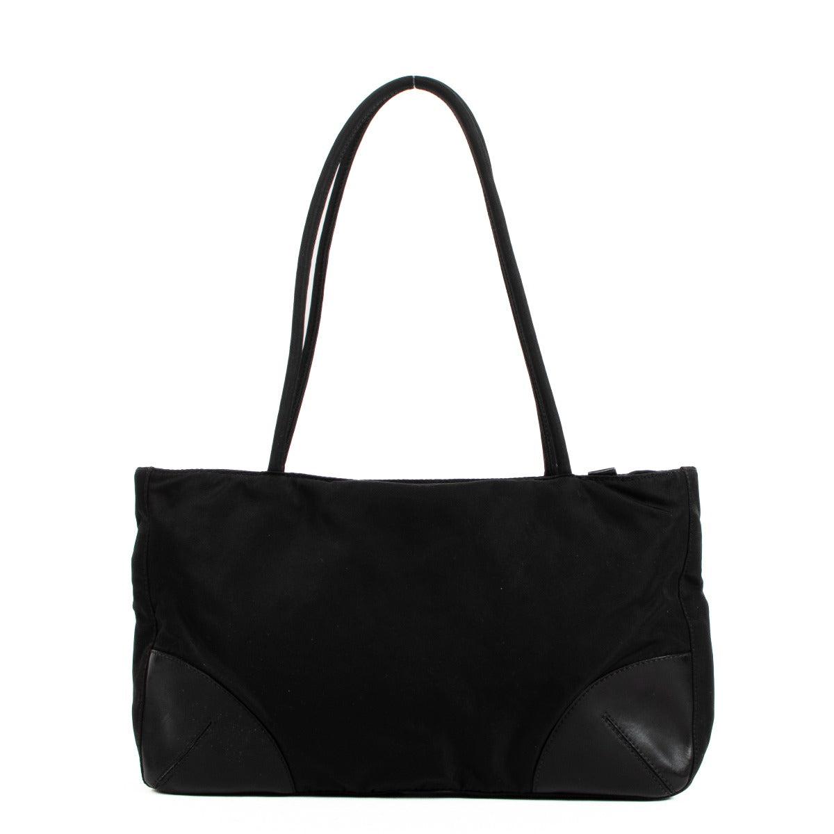 Sac porté épaule Prada en nylon noir avec logo