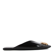 Shop safe online at Labellov in Antwerp, Brussels and Knokke these 100% authentic second hand Balenciaga Black Leather Double Square BB Flats - size 39,5
