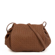 shop 100% authentic second hand Bottega Veneta Brown Intrecciato Crossbody on Labellov.com