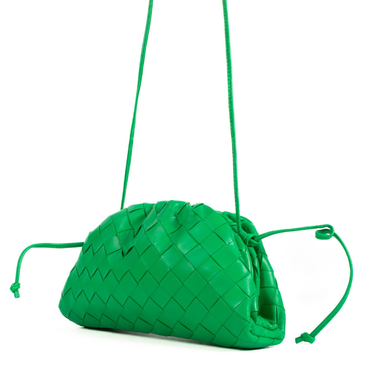 shop 100% authentic second hand Bottega Veneta Vibrant Green Intrecciato Mini Pouch on Labellov.com