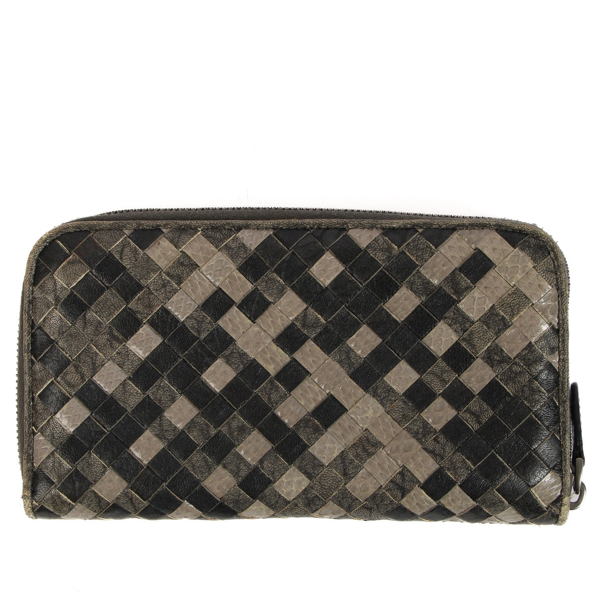 Shop 100% authentic second-hand Bottega Veneta Grey Intrecciato Leather Continental Wallet on Labellov.com