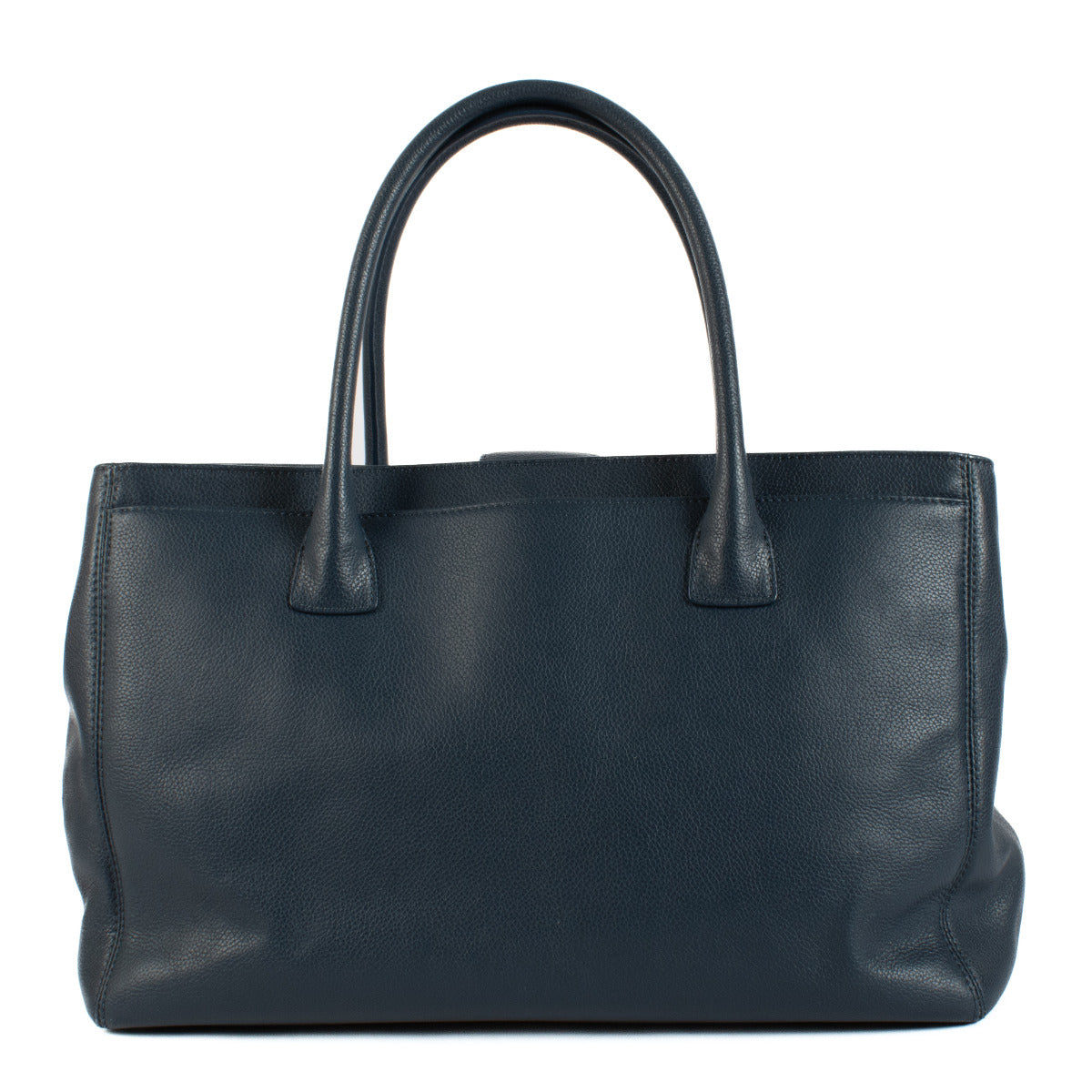 Chanel Blauw Leren Executive Tote Bag