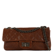 Chanel Brown Caviar Leather East West 2.55 Bag