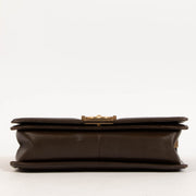 shop 100% authentic second hand Chanel Large Boy Brown Quilted Leather on Labellov.com