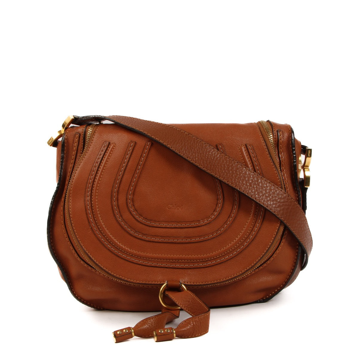 Shop 100% authentic second-hand Chloé Camel Marcie Crossbody on Labellov.com