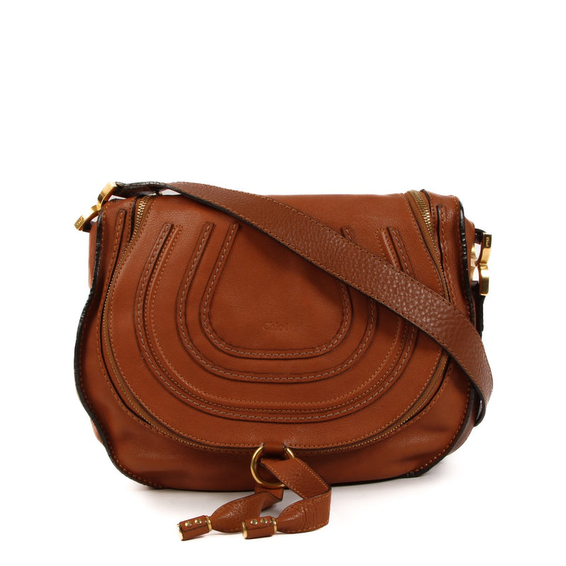 Shop 100% authentic second-hand Chloé Camel Marcie Crossbody on Labellov.com