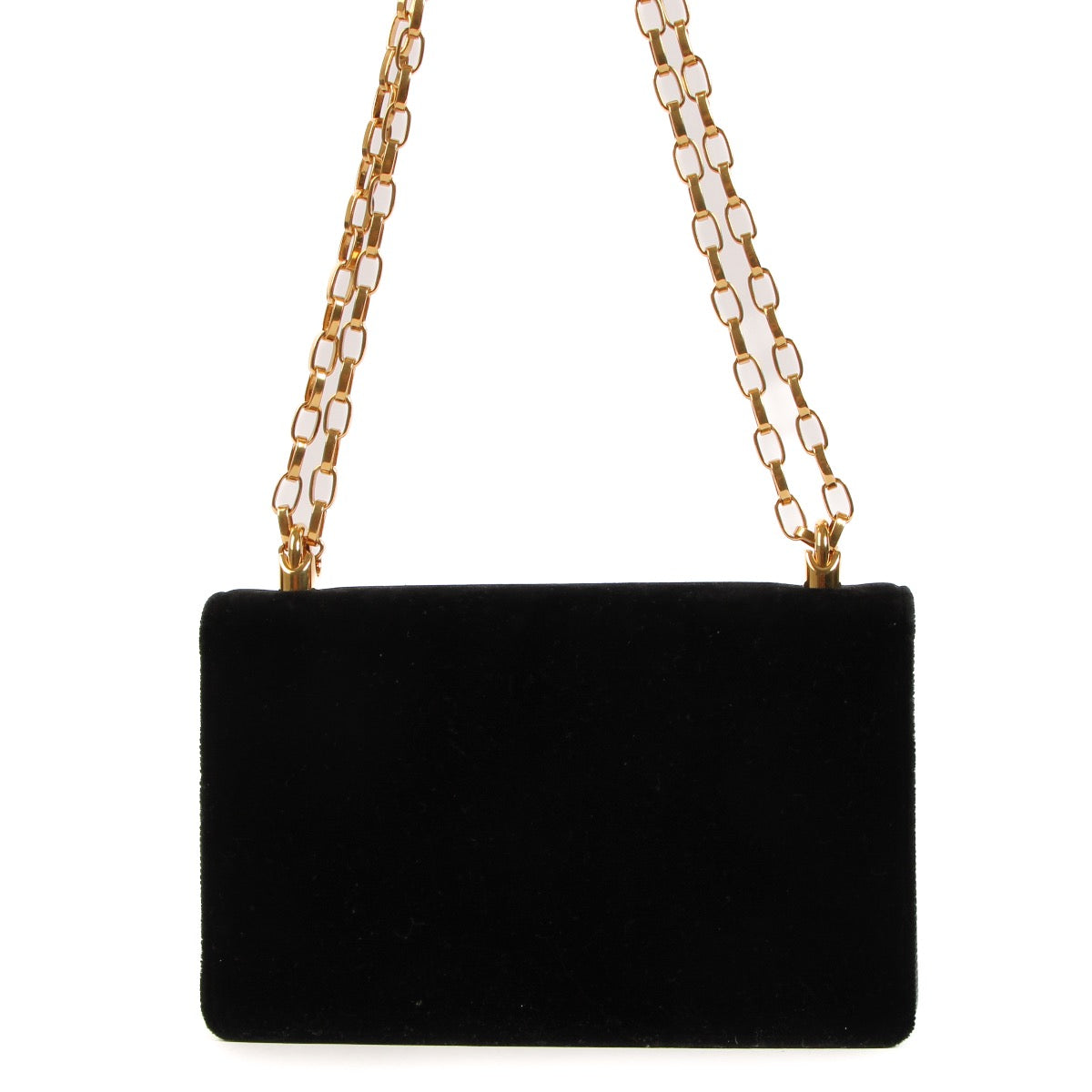 Dolce & Gabbana DG Girls Black Velvet Shoulder Bag for the best price at vintage preloved webshop Labellov