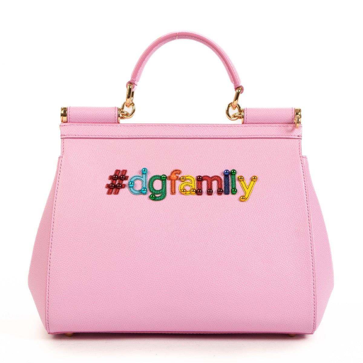 shop 100% authentic second hand Dolce & Gabbana Dauphine Medium Family Patch Miss Sicily Satchel on Labellov.com