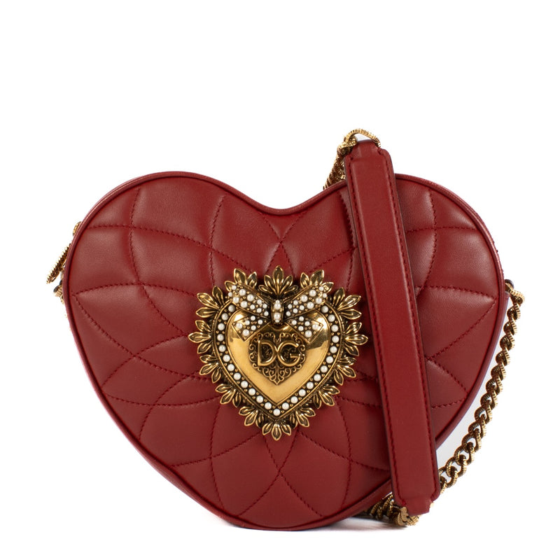shop 100% authentic second hand Dolce & Gabbana Red Heart Crossbody Bag on Labellov.com