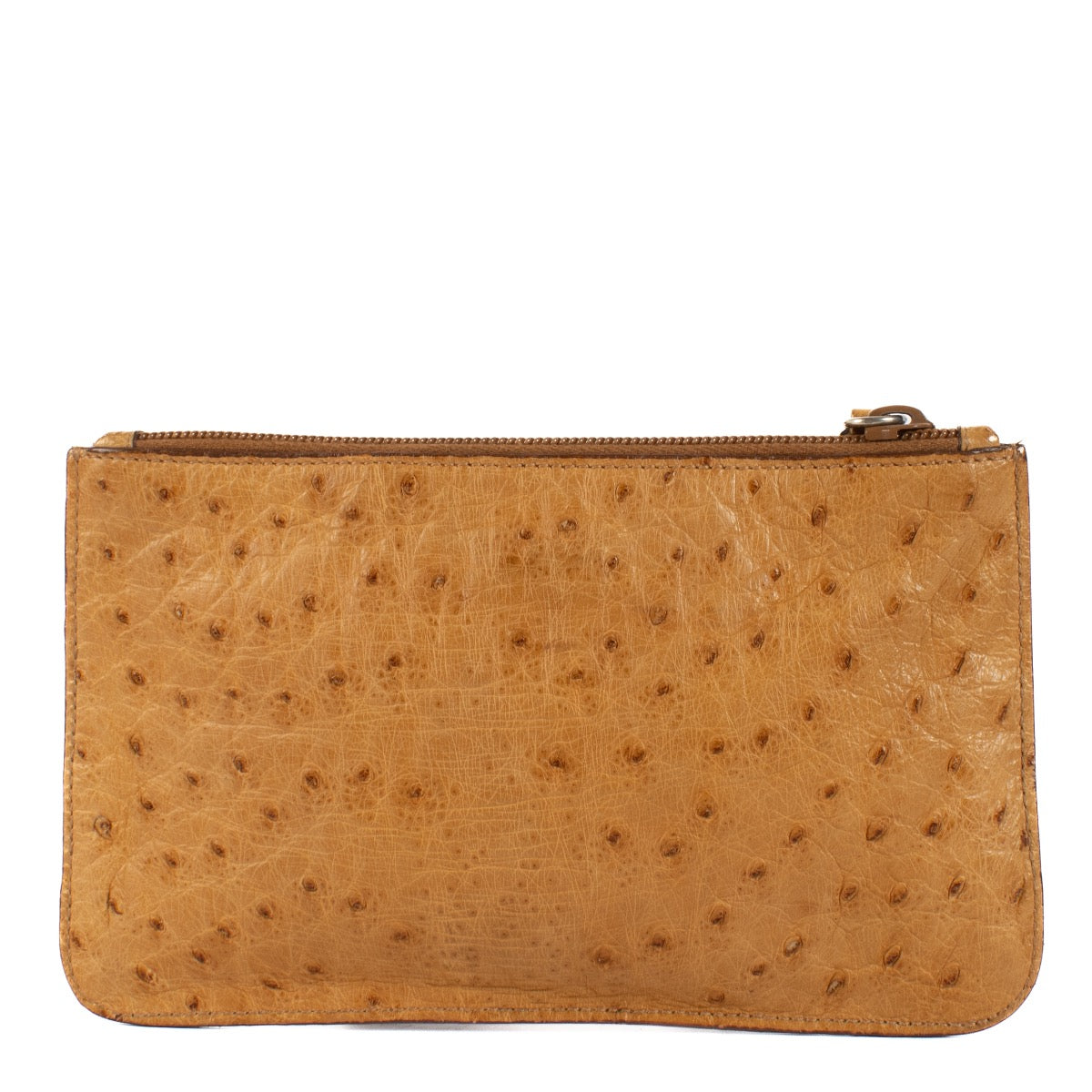 shop 100% authentic second hand Prada Camel Ostrich Pouch on Labellov.com