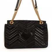 Gucci GG Marmont Medium Insect Black Matelassé Bag