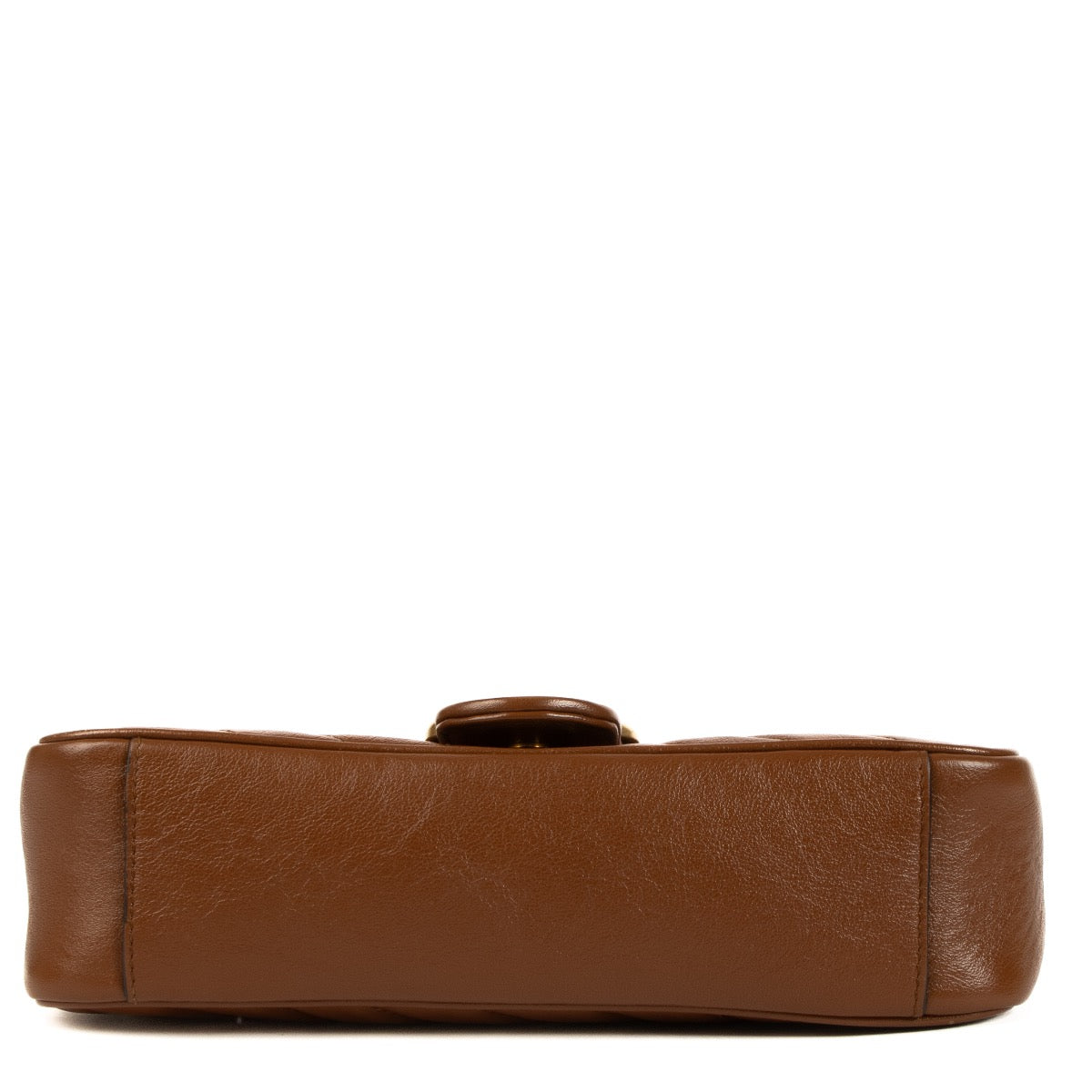Shop safe online at Labellov in Antwerp, Brussel and Knokke this 100% authentic second hand Gucci Brown Matelassé Small Marmont Shoulder Bag