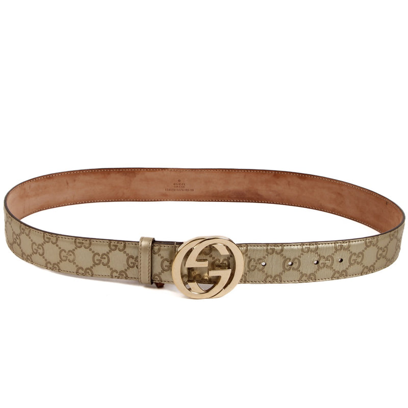 Shop 100% authentic second-hand Gucci Gold Monogram Belt on Labellov.com