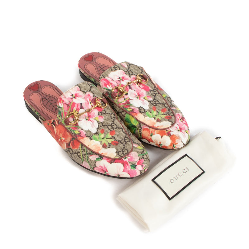 Gucci GG Blooms Princetown Loafers