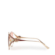 Shop safe online at Labellov in Antwerp, Brussels and Knokke these 100% authentic second hand Gucci Pink Oversized Sunglasses