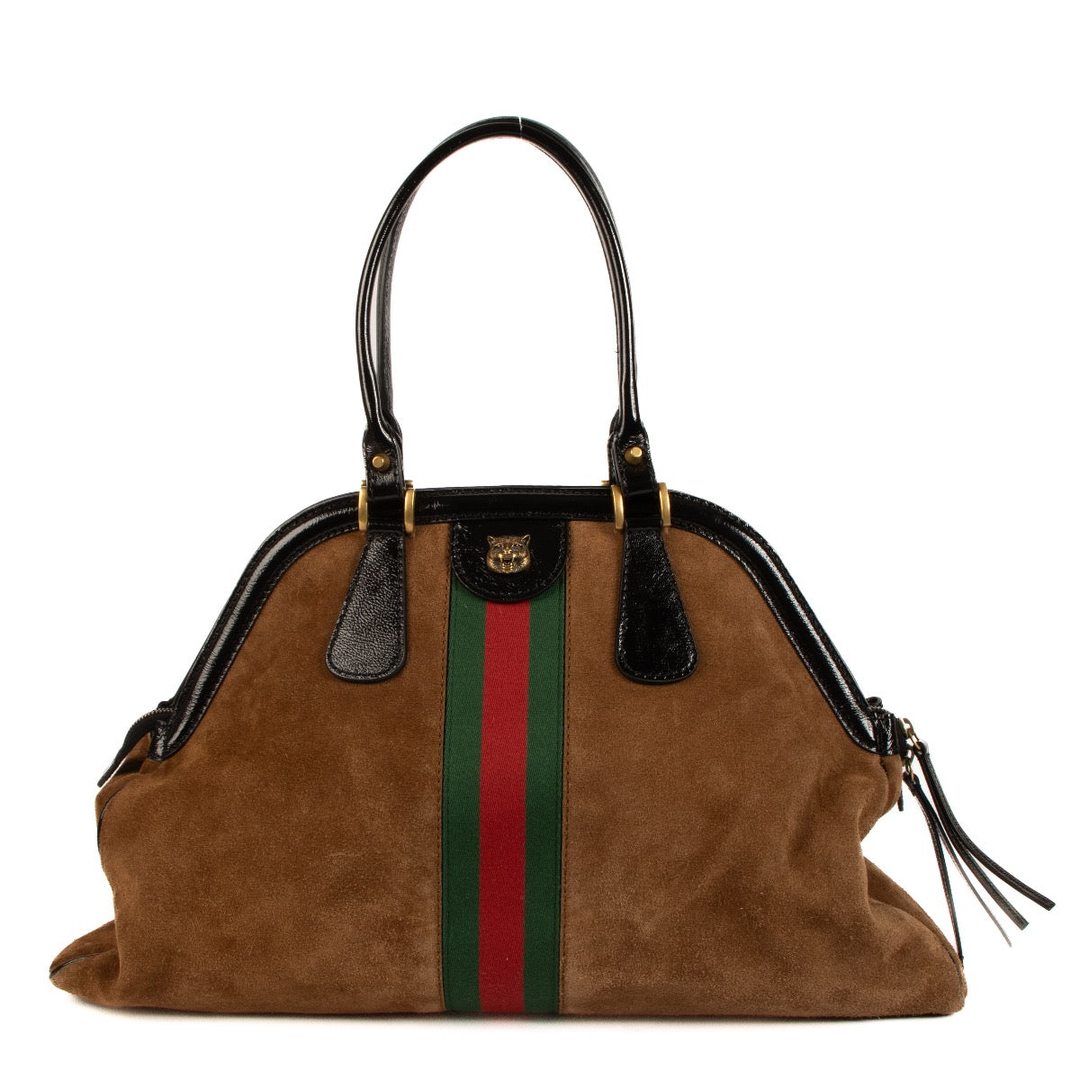 Shop 100% authentic second-hand Gucci Brown Nubuck Shoulder Bag on Labellov.com