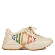 Gucci White Rhyton Logo Sneakers - size 39.5