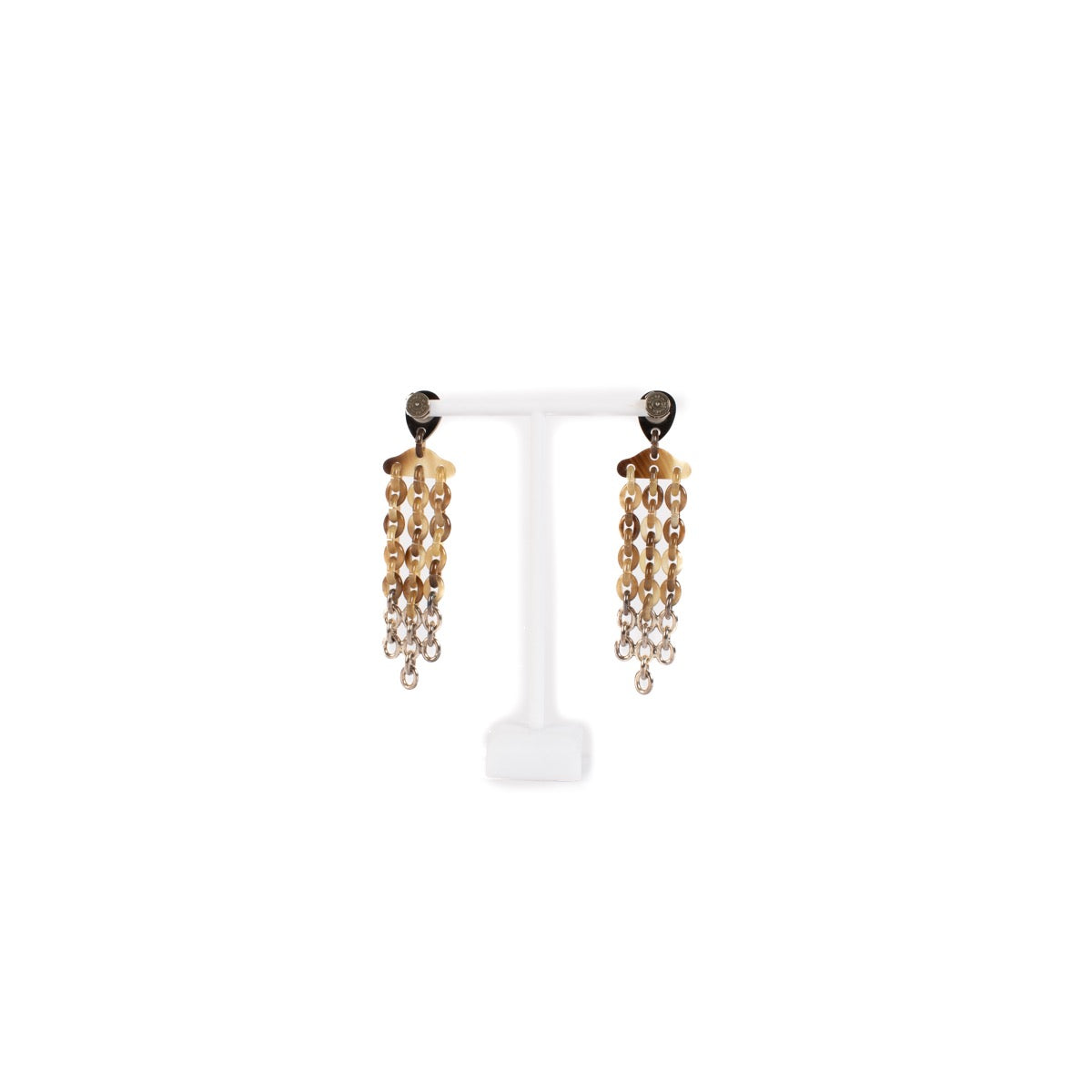 shop 100% authentic second hand Hermès Silver/Buffalo Horn Earrings on Labellov.com