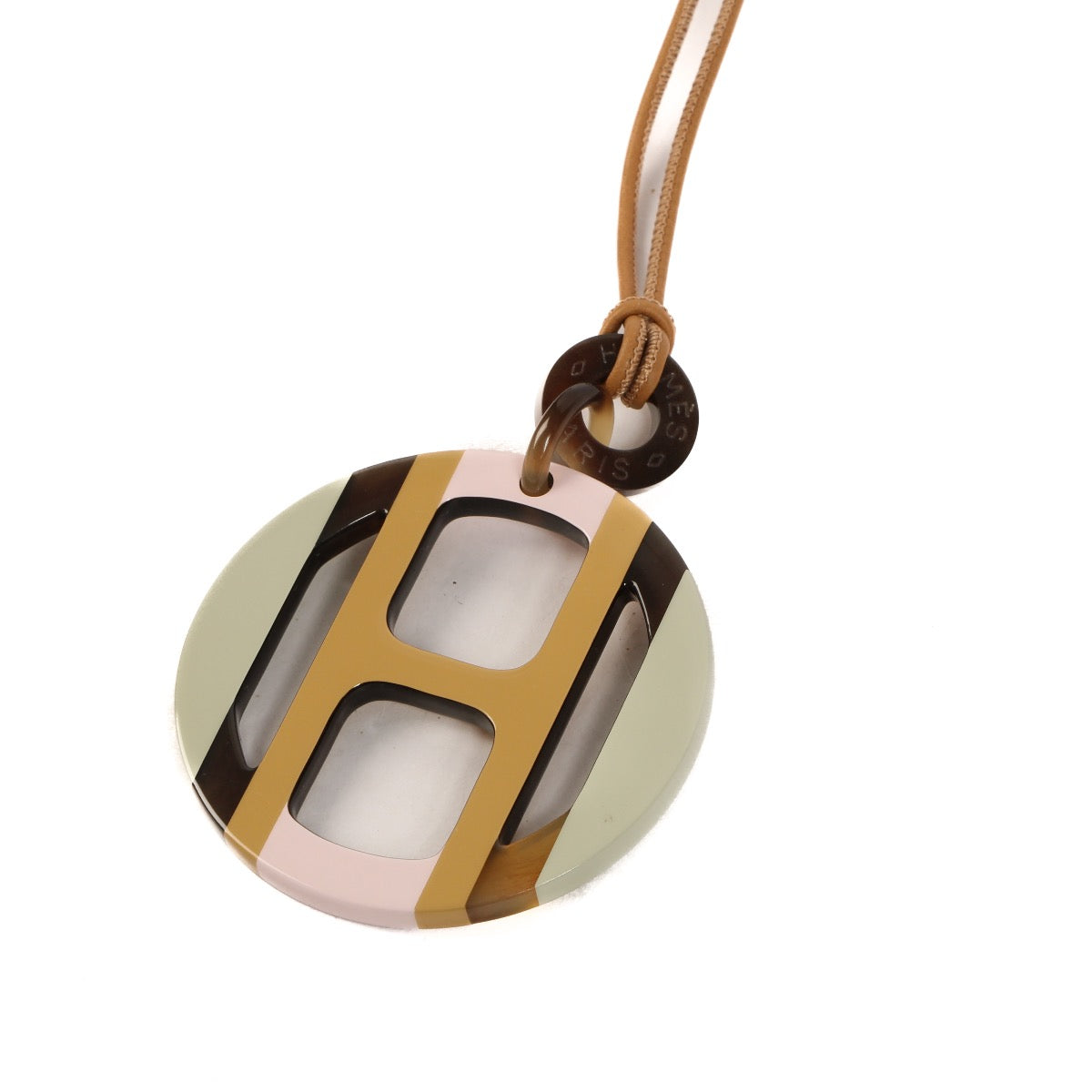 shop 100% authentic second hand Hermès Multicolor H Pendant Necklace on Labellov.com