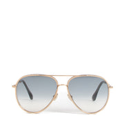 Shop safe online at Labellov in Antwerp, Brussels and Knokke this 100% authentic second hand Jimmy Choo Silver Trim Aviator Sunglasses
