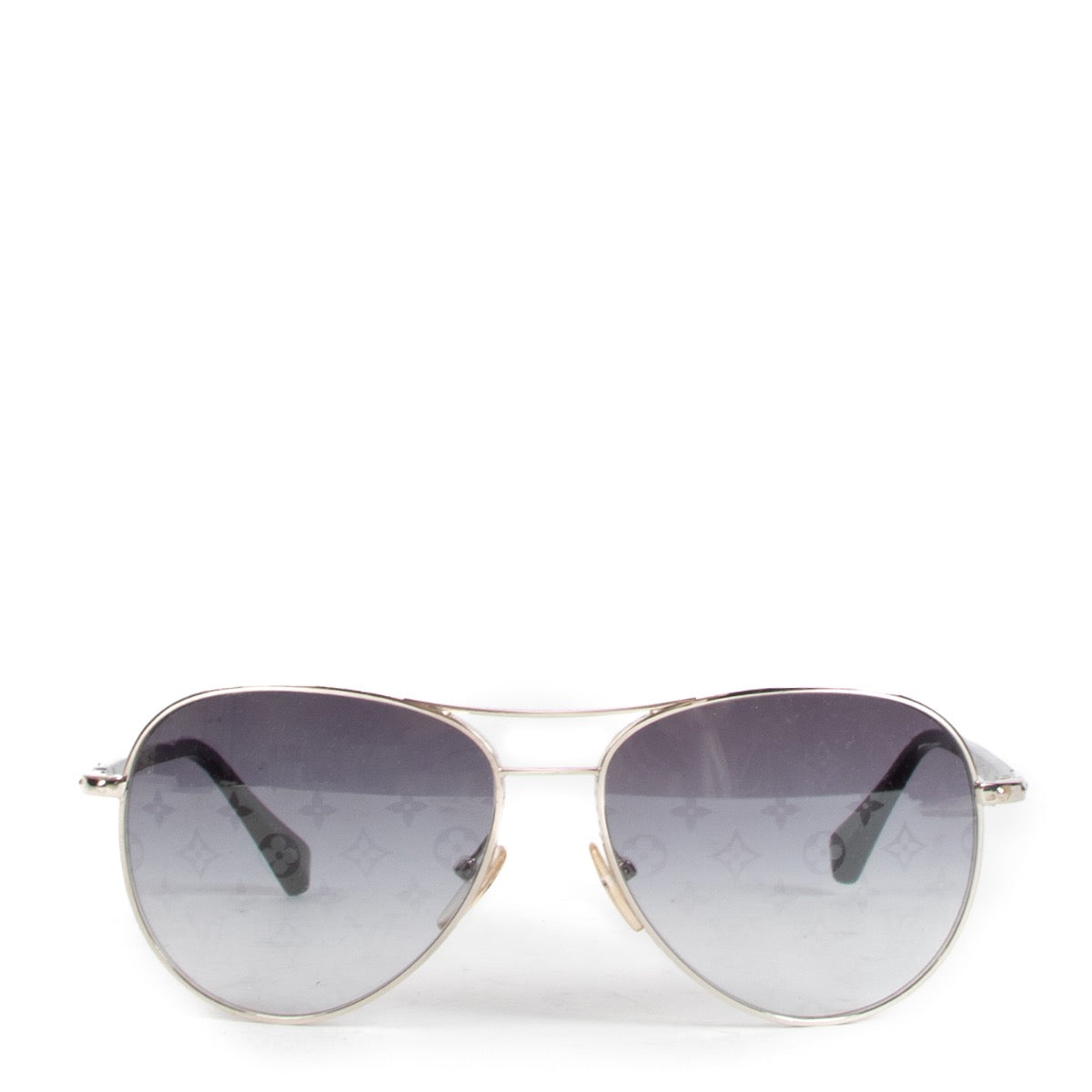 Shop safe online at Labellov in Antwerp, Brussels and Knokke these 100% authentic second hand Louis Vuitton Black Monogram Gradient Conspiration Pilot Sunglasses