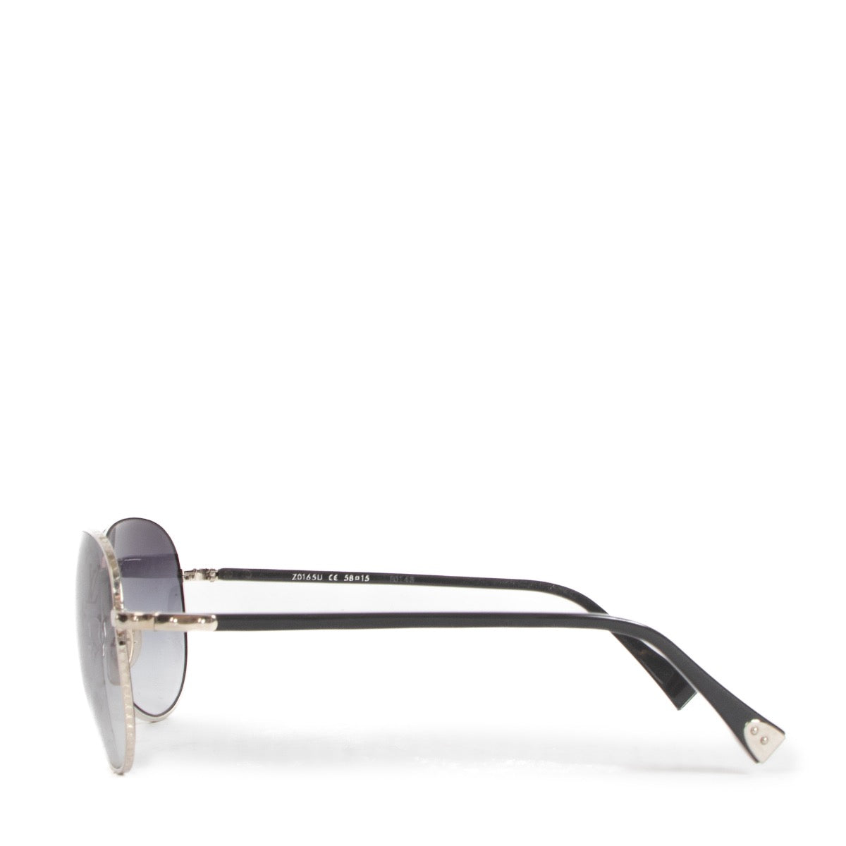 Shop safe online at Labellov in Antwerp, Brussels and Knokke these 100% authentic second hand Louis Vuitton Black Monogram Gradient Conspiration Pilot Sunglasses