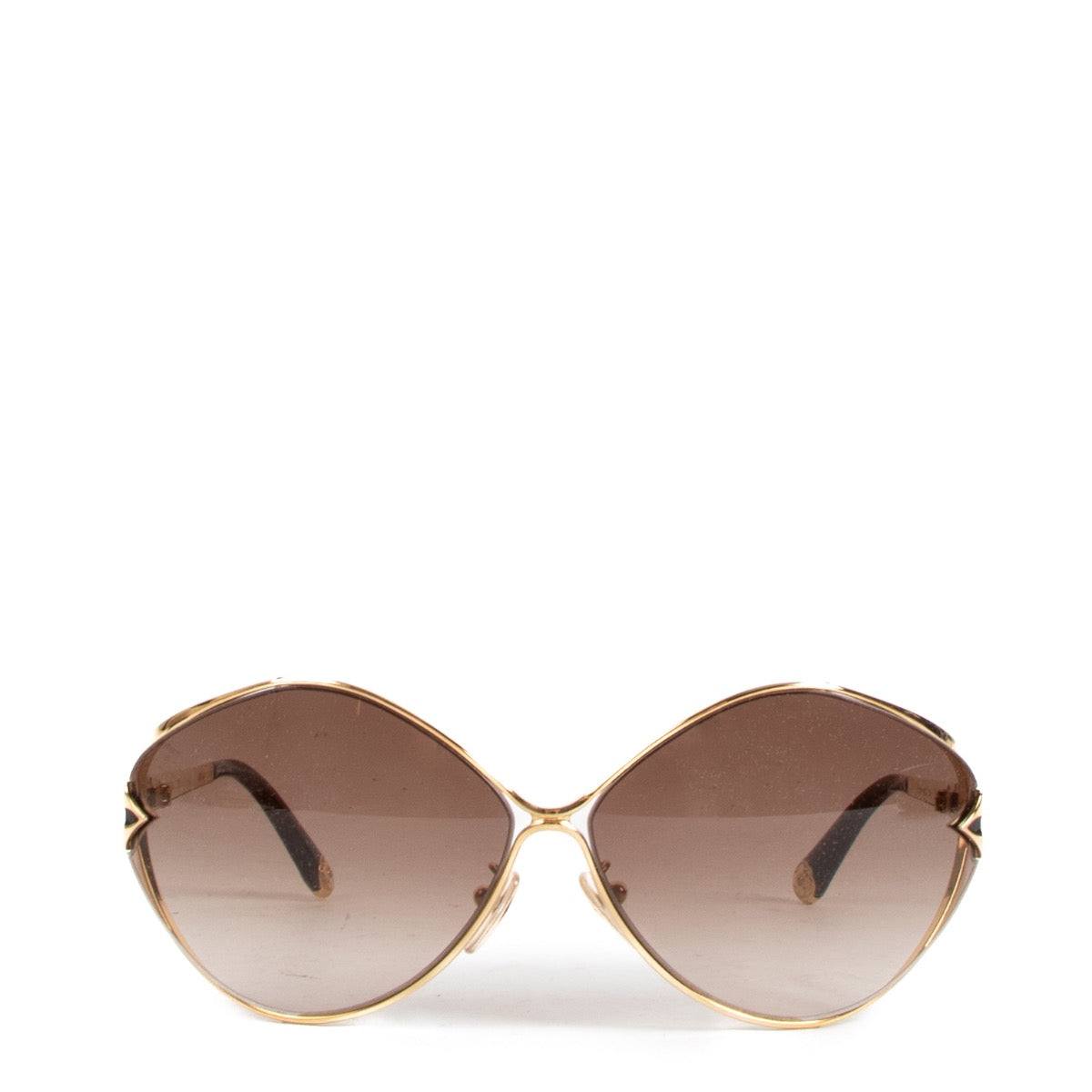 Shop safe online at Labellov in Antwerp, Brussels and Knokke these 100% authentic second hand Louis Vuitton Brown Laurel Sunglasses