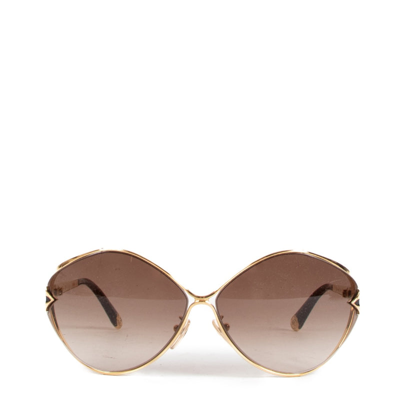Shop safe online at Labellov in Antwerp, Brussels and Knokke these 100% authentic second hand Louis Vuitton Brown Laurel Sunglasses