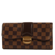 Shop and sell your authentic designer Louis Vuitton Brown Damier Ebene Wallet for the best price