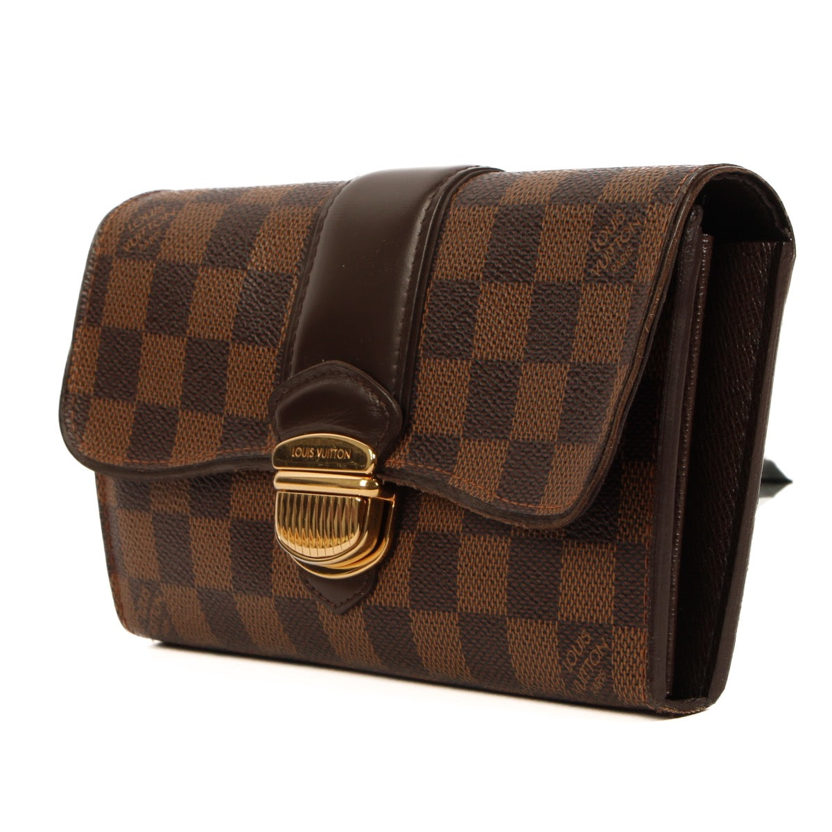 Shop and sell your authentic designer Louis Vuitton Brown Damier Ebene Wallet for the best price