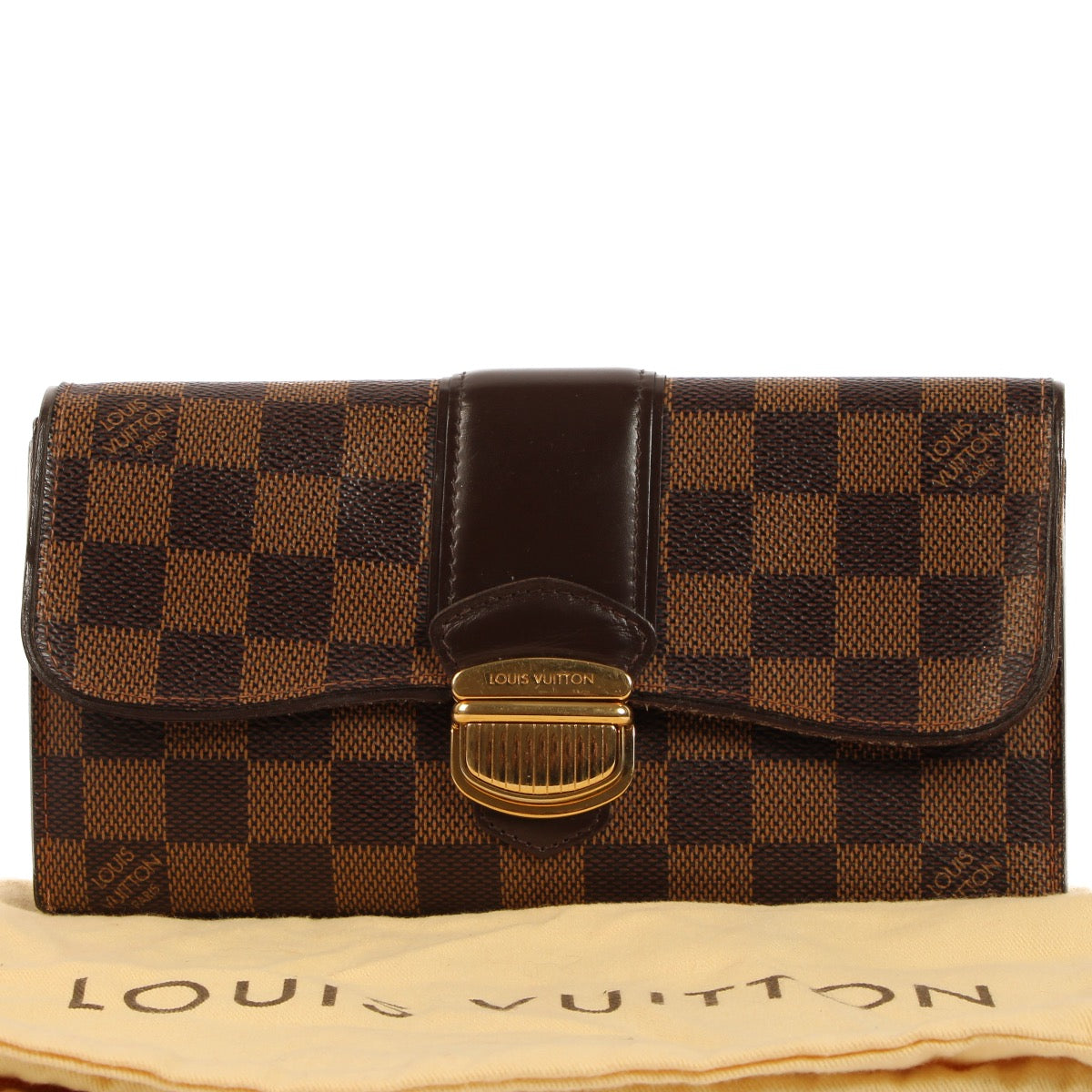 Shop and sell your authentic designer Louis Vuitton Brown Damier Ebene Wallet for the best price