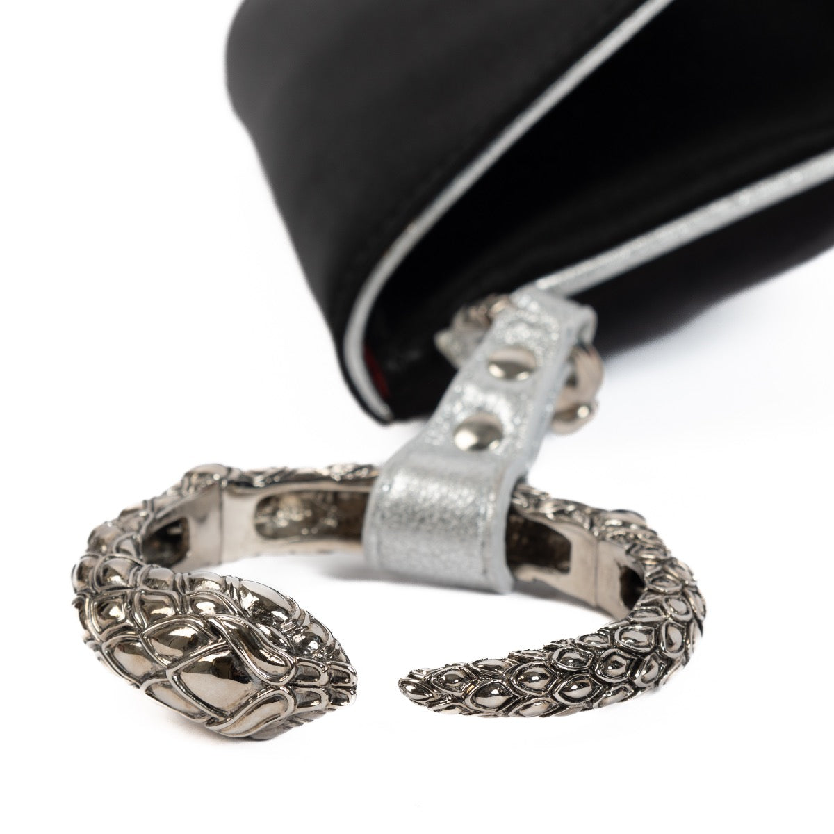 Roberto Cavalli Zwart Satijnen Clutch