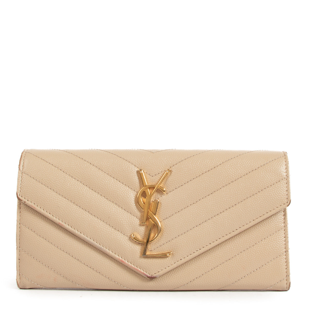 Saint Laurent Cassandre Matelassé Large Flap Wallet