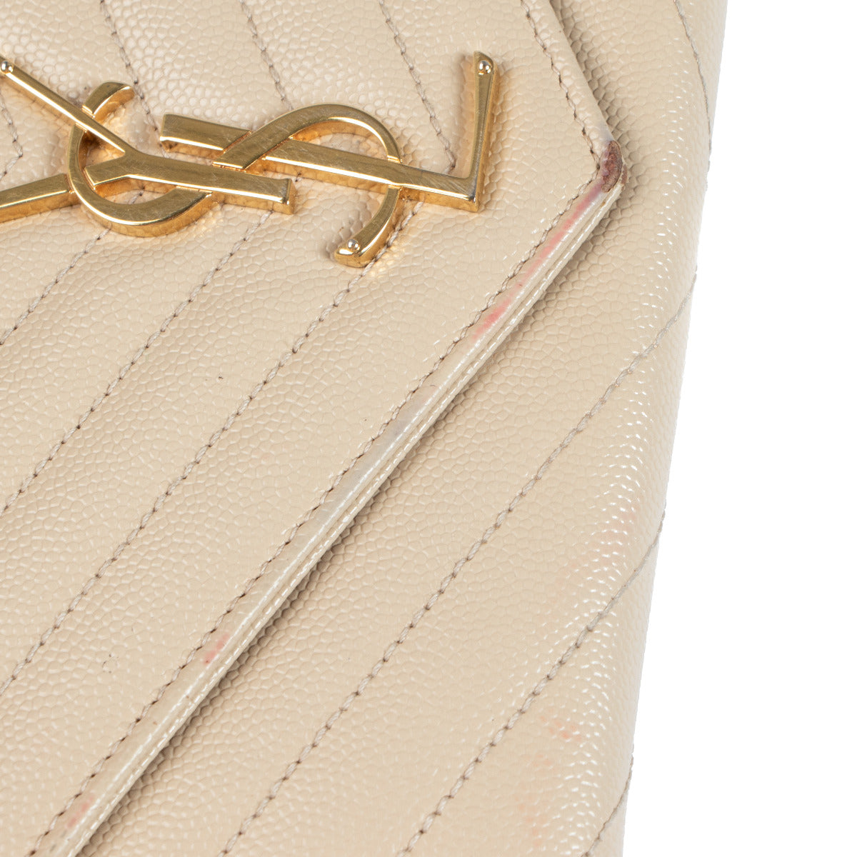 Saint Laurent Cassandre Matelassé Large Flap Wallet