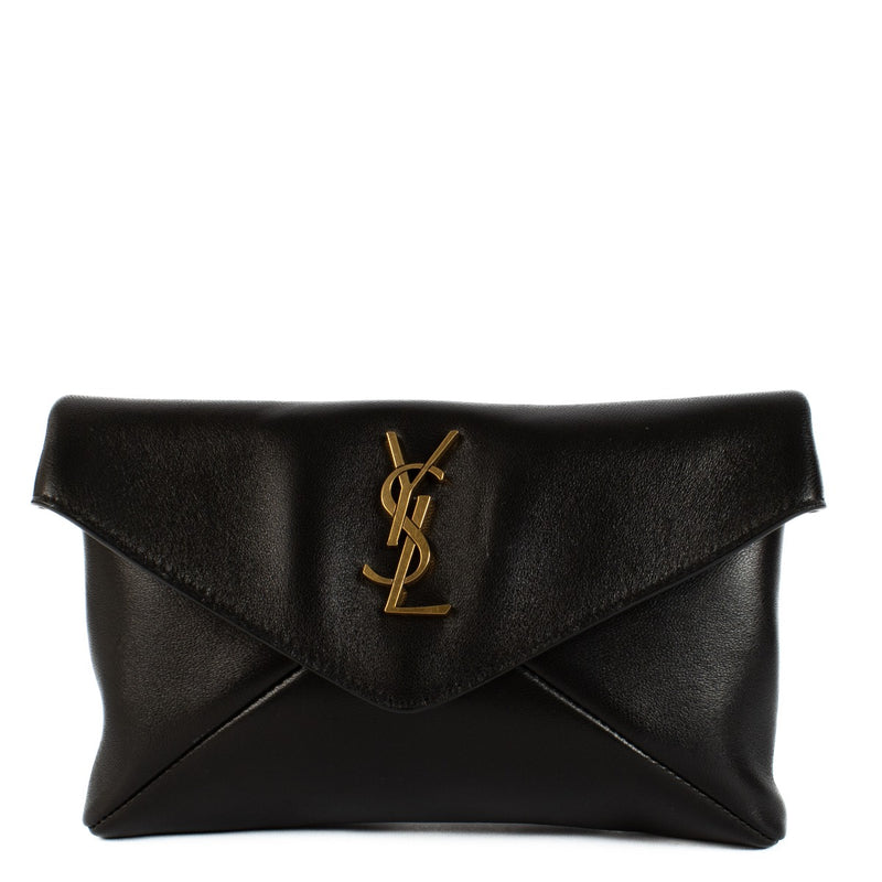 Saint Laurent Black Cassandre Pouch