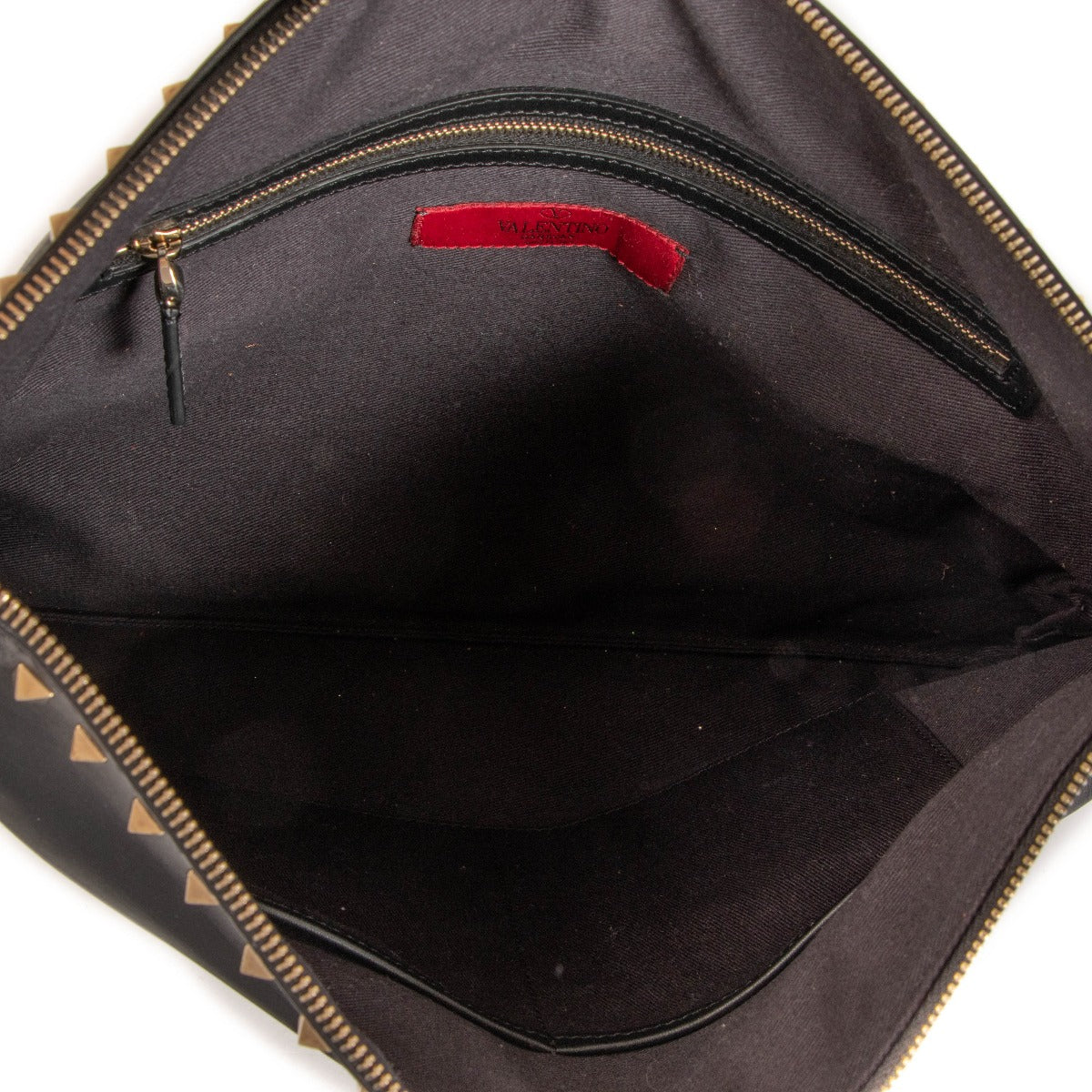 Valentino Garavani Zwarte Rockstud Grote Clutch