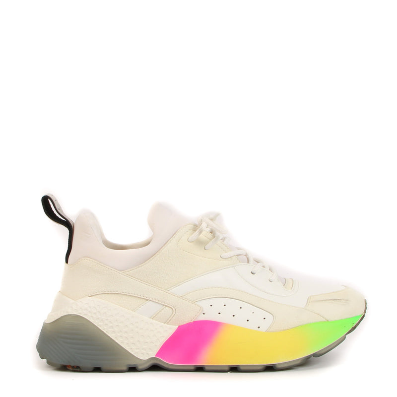 Stella McCartney White Eclypse Rainbow Sneakers - maat 40
