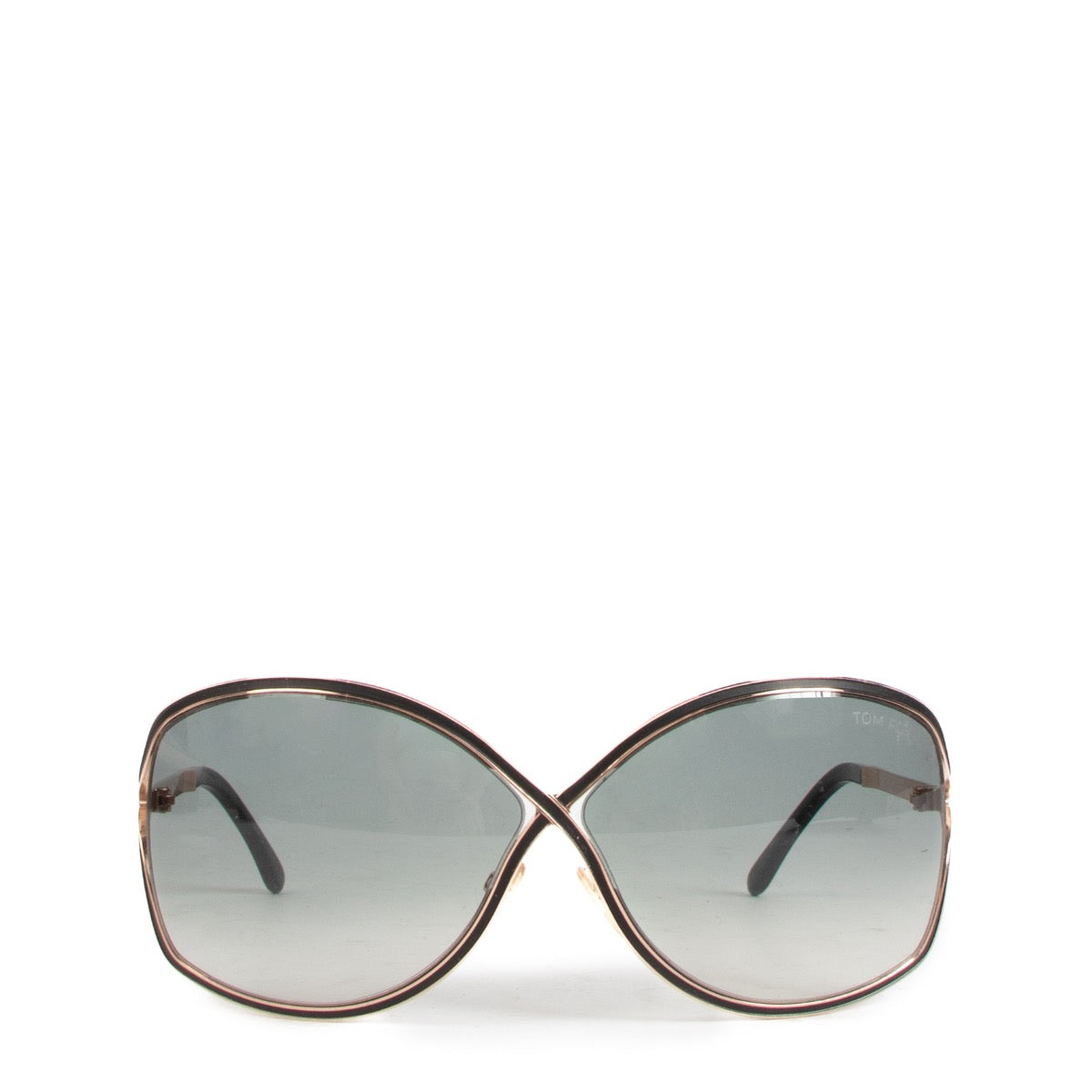 Shop safe online at Labellov in Antwerp, Brussels and Knokke these 100% authentic second hand Tom Ford Black and Gold Sunglasses