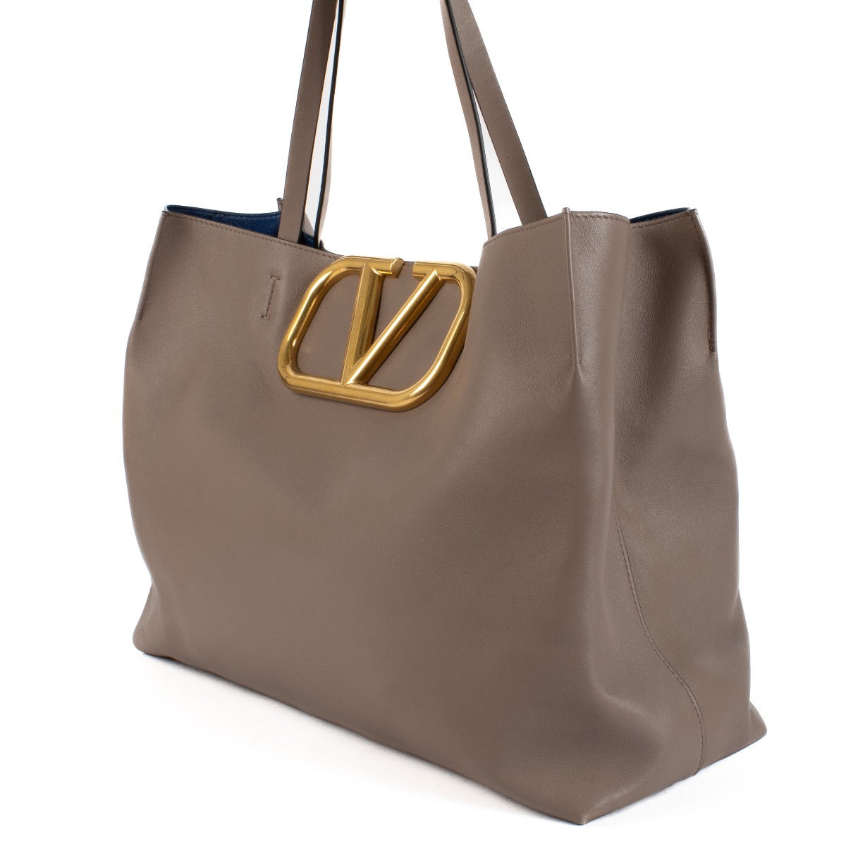 shop 100% authentic second hand Valentino Garavani V-Logo Taupe Shoulder Bag on Labellov.com