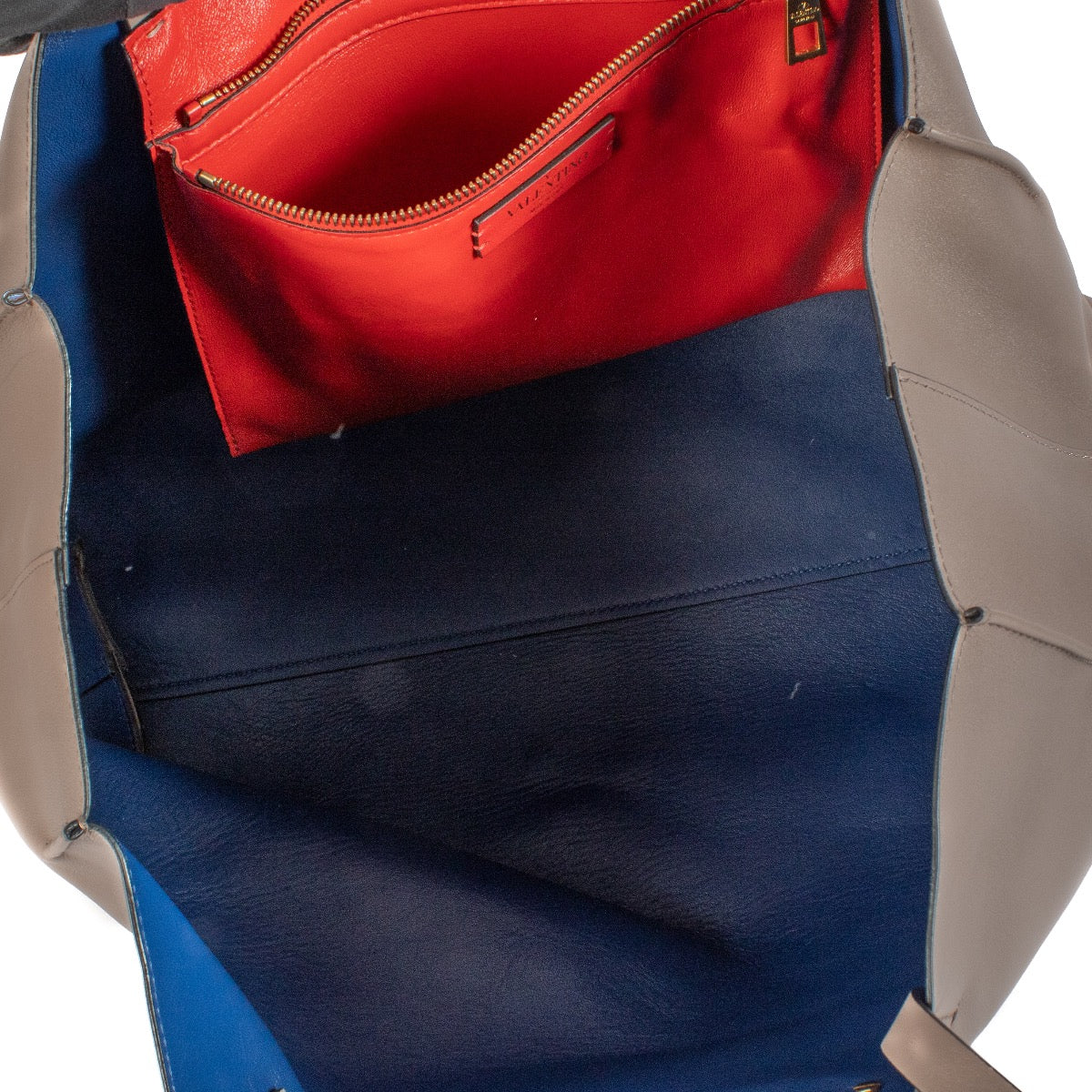 shop 100% authentic second hand Valentino Garavani V-Logo Taupe Shoulder Bag on Labellov.com