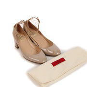 Buy real authentic preloved Valentino Garavani Beige Patent Leather Tango Pumps safe online at Labellov.com
