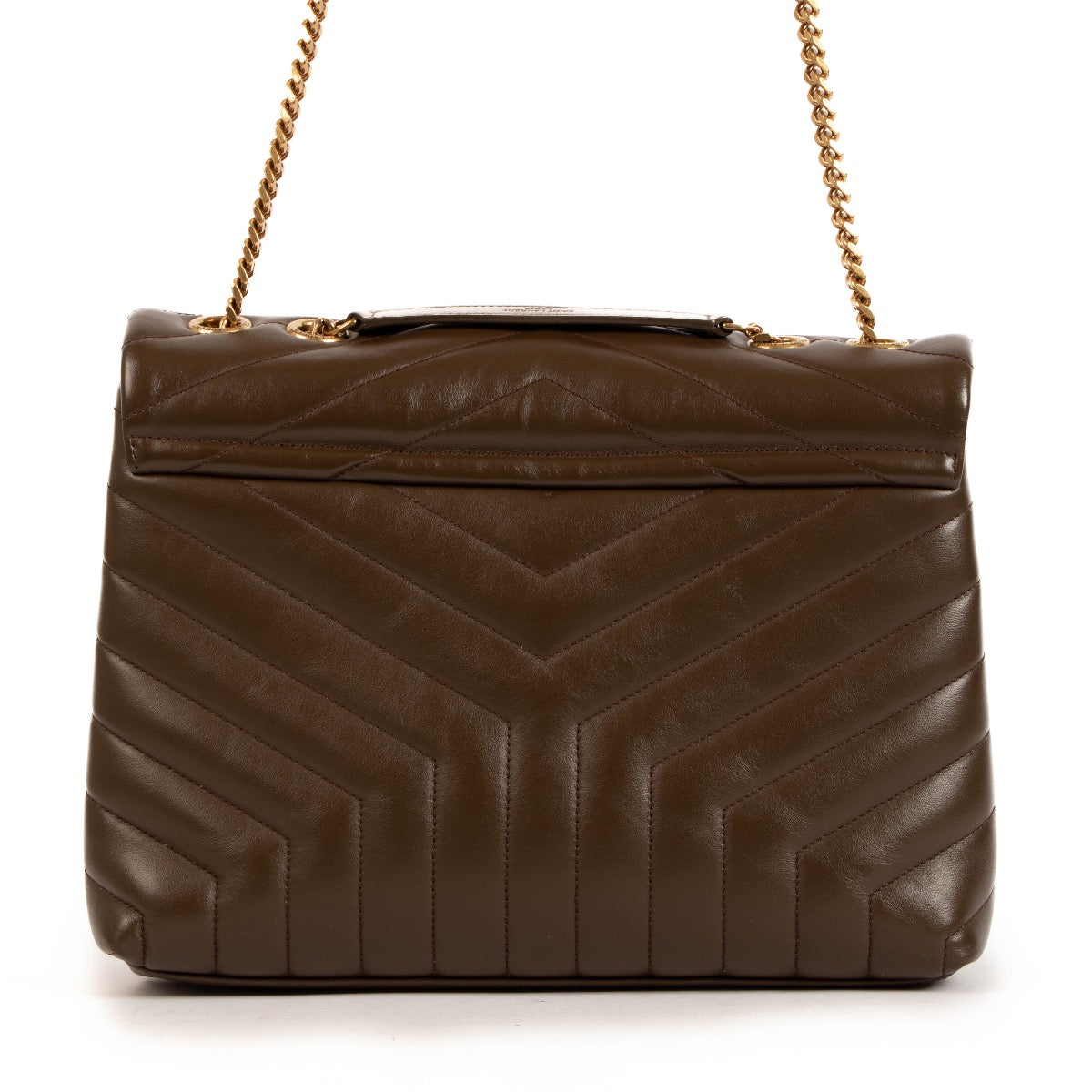 Saint Laurent Brown Loulou Medium Chain Bag