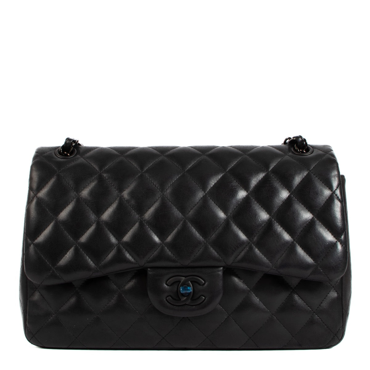 Authentic second hand Chanel So Black Large Classic Flap Bag on www.labellov.com