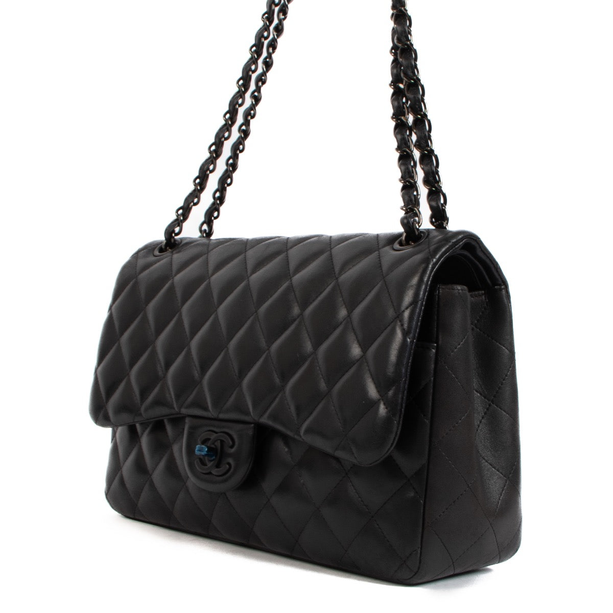 Authentic second hand Chanel So Black Large Classic Flap Bag on www.labellov.com