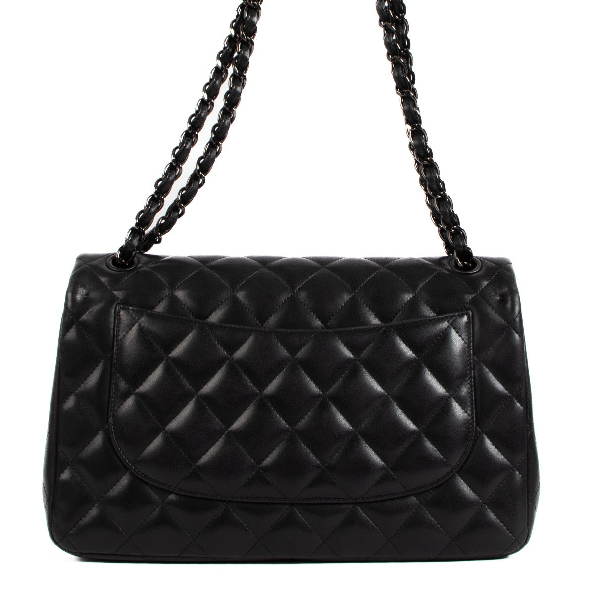 Authentic second hand Chanel So Black Large Classic Flap Bag on www.labellov.com