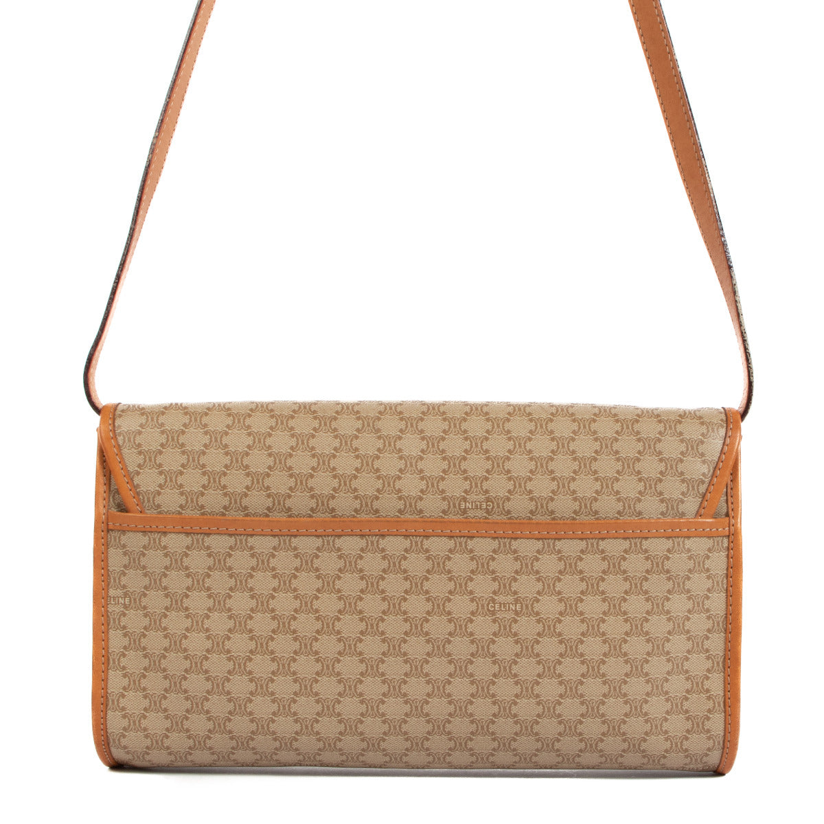 Céline Beige Macadam Crossbody Bag